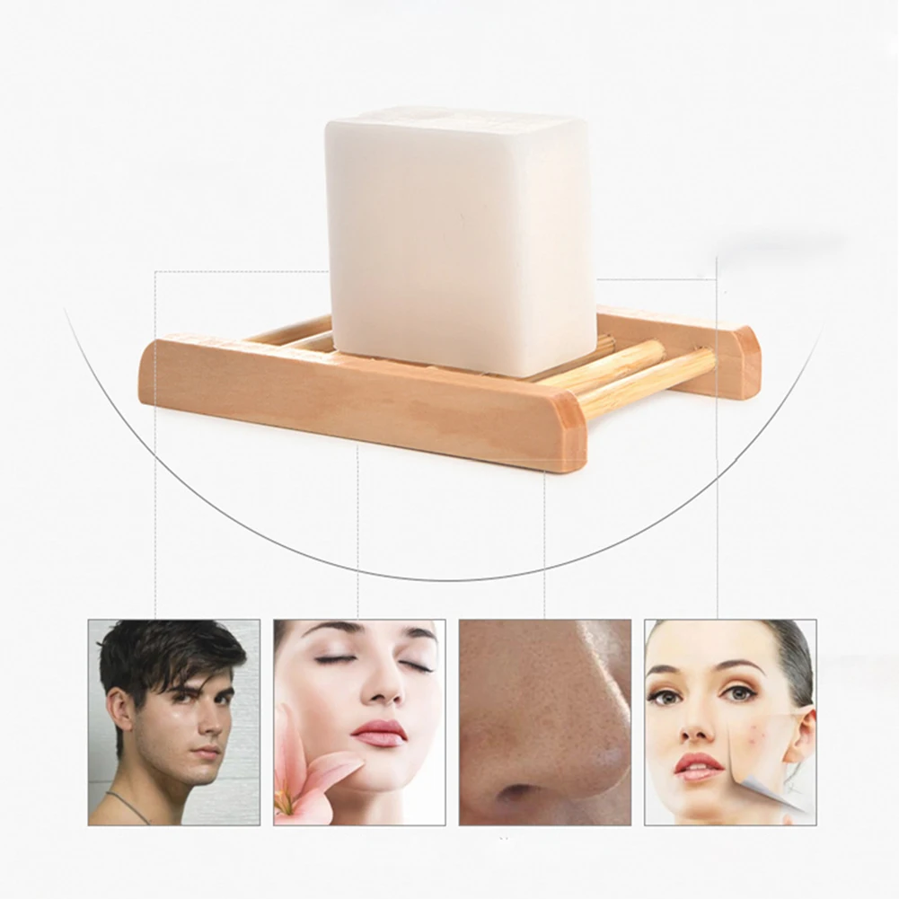 100g Handmade whitening soap Goat milk blackhead washing soap Acne remove oil face Care control soaps Skin Treatment D7J4