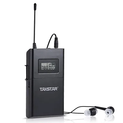 Receiver only Takstar WPM-200 UHF беспроводной монитор система приемник ЖК-дисплей 6 выбираемых каналов 50 м передача с внутриканальной гарнитурой - Цвет: Receiver only