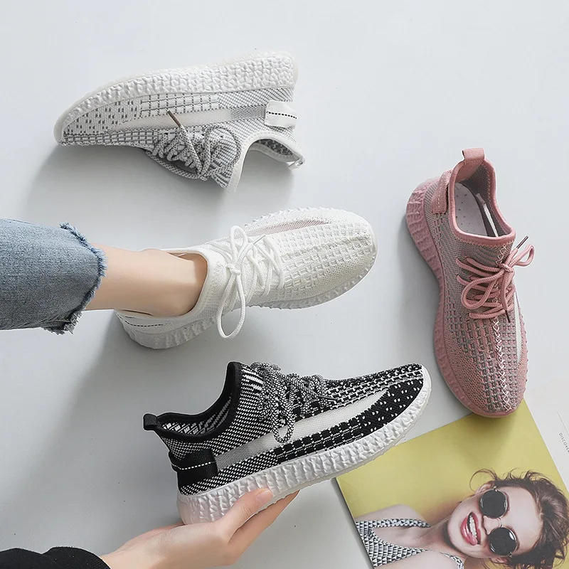 Кроссовки женские из сетчатого дышащего материала легкие повседневные