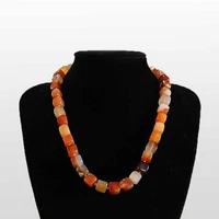 new arrival multi color affirmative square natural semi precious stones crystal ladies necklace exquisite small gifts