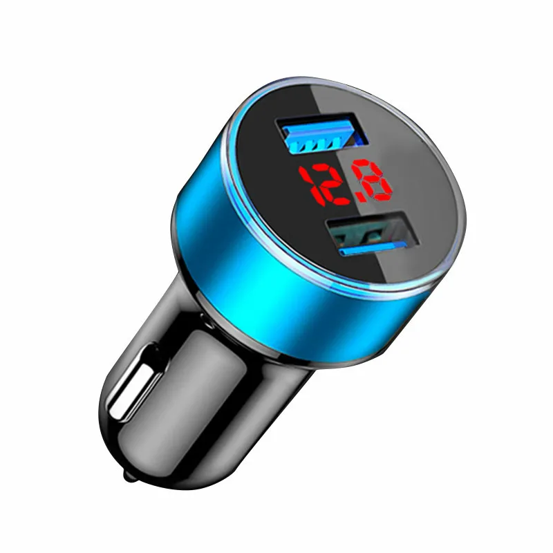5V 3.1A двойной зарядное устройство USB 2 порта ЖК дисплей 12 24V Зажигалка на