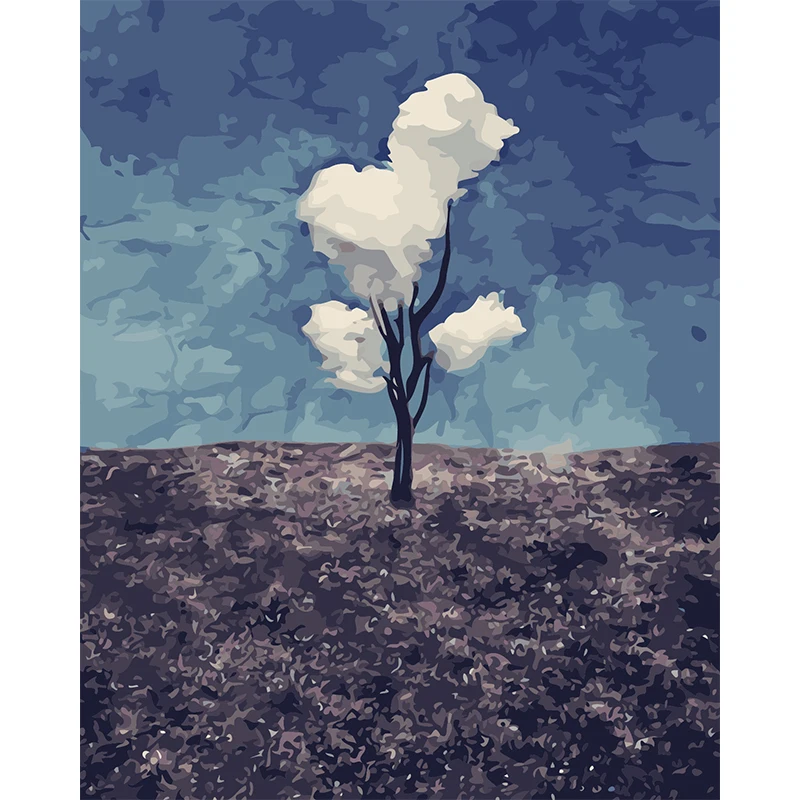 

Sooyinpaint Tree Painting By Number House Living Room Wall Decoration Art Canvas Acrylic Painted For Adults Kids Gift Kits 1296