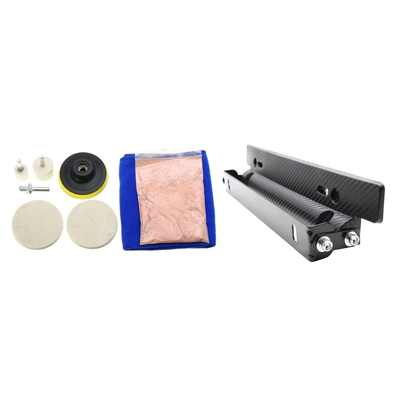 

Набор для полировки и ремонта царапин на лобовом стекле автомобиля, 8 шт. и 1 Универсальный Регулируемый держатель рамы номерного знака авто...