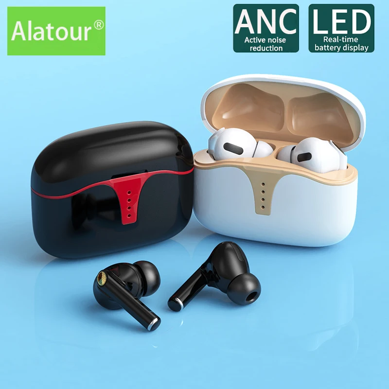 Bluetooth гарнитура Alatour ANC с активным шумоподавлением спортивные наушники