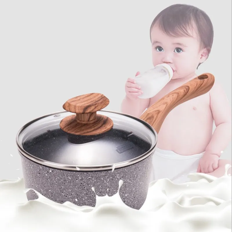 16 см белый минеральный молочный горшок антипригарный для Еда добавка подарок