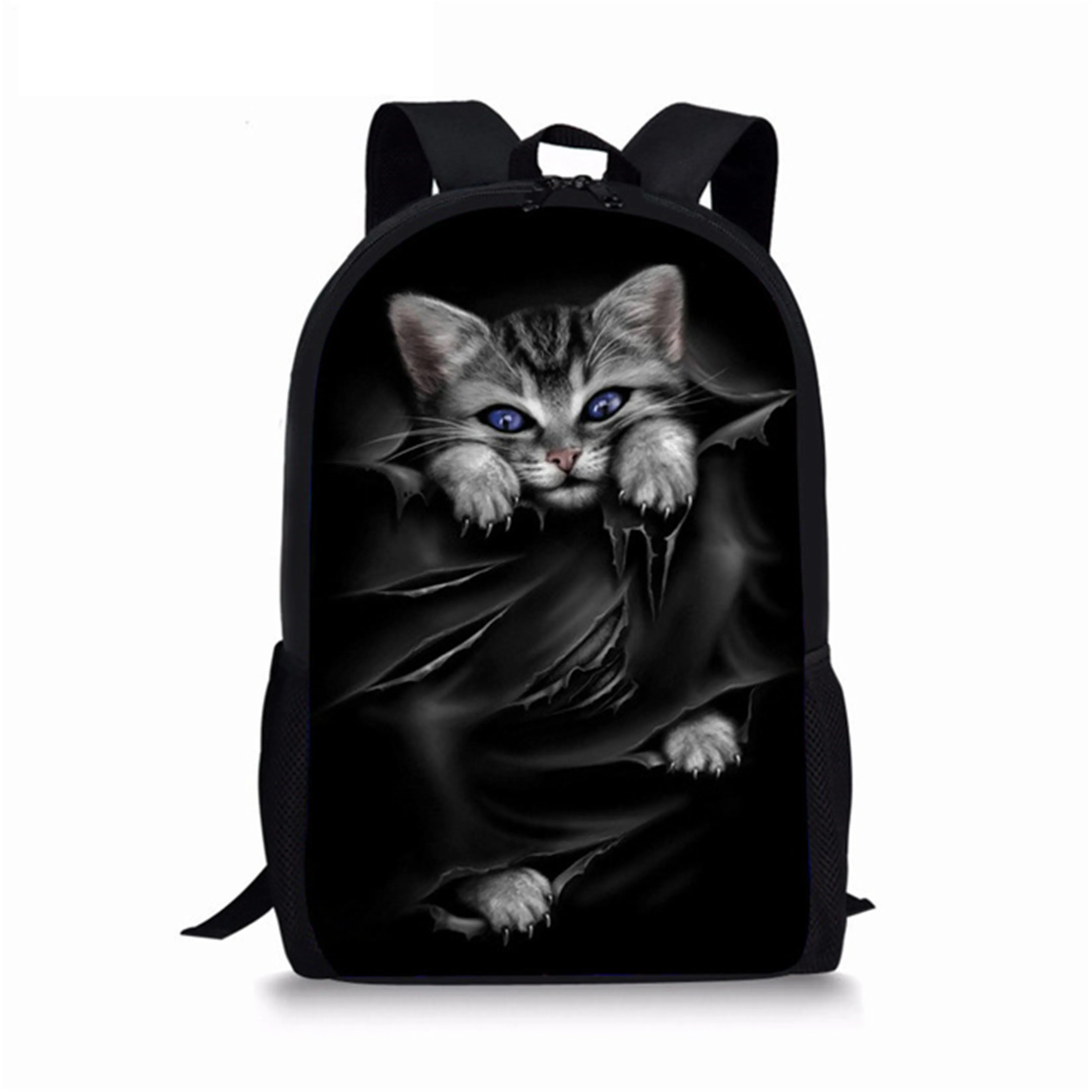 HaoYun Fashion Children's School Backpack Little Animal Pattern Toddlers School Bags Kawaii Cats Design Teenagers Travel Bags