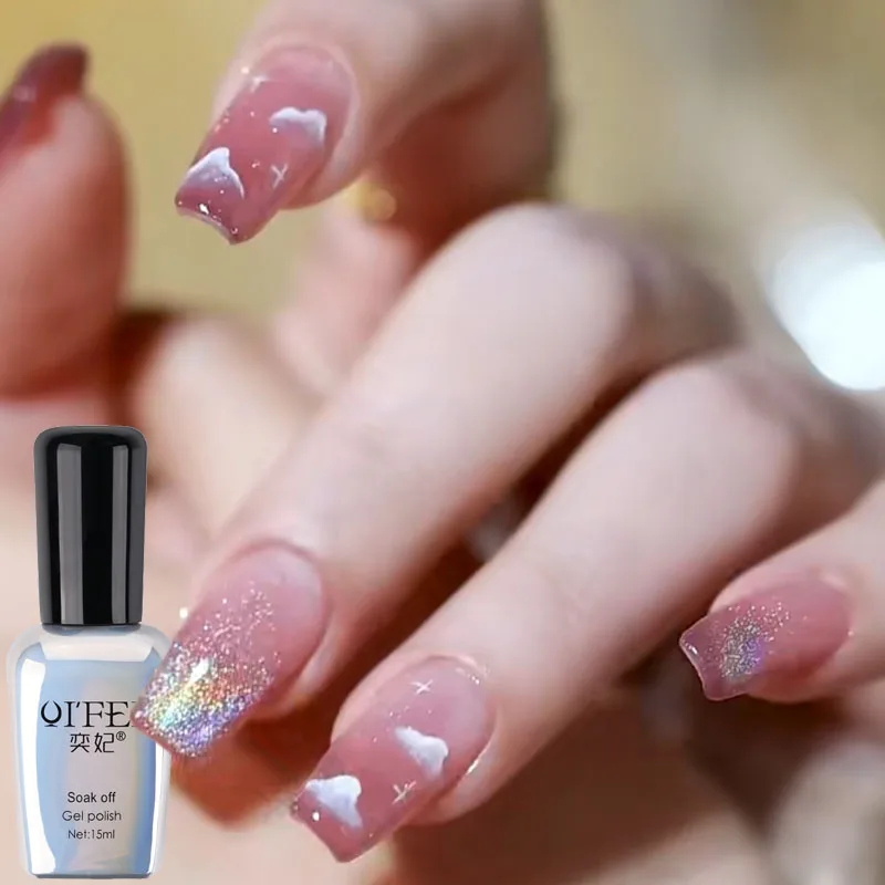 

Laser Cat Eye Gel Nail Polish Shiny Nail Varnish Soak Off UV LED Gel for Nail Art Easy Apply Manicure Gel Lacquer