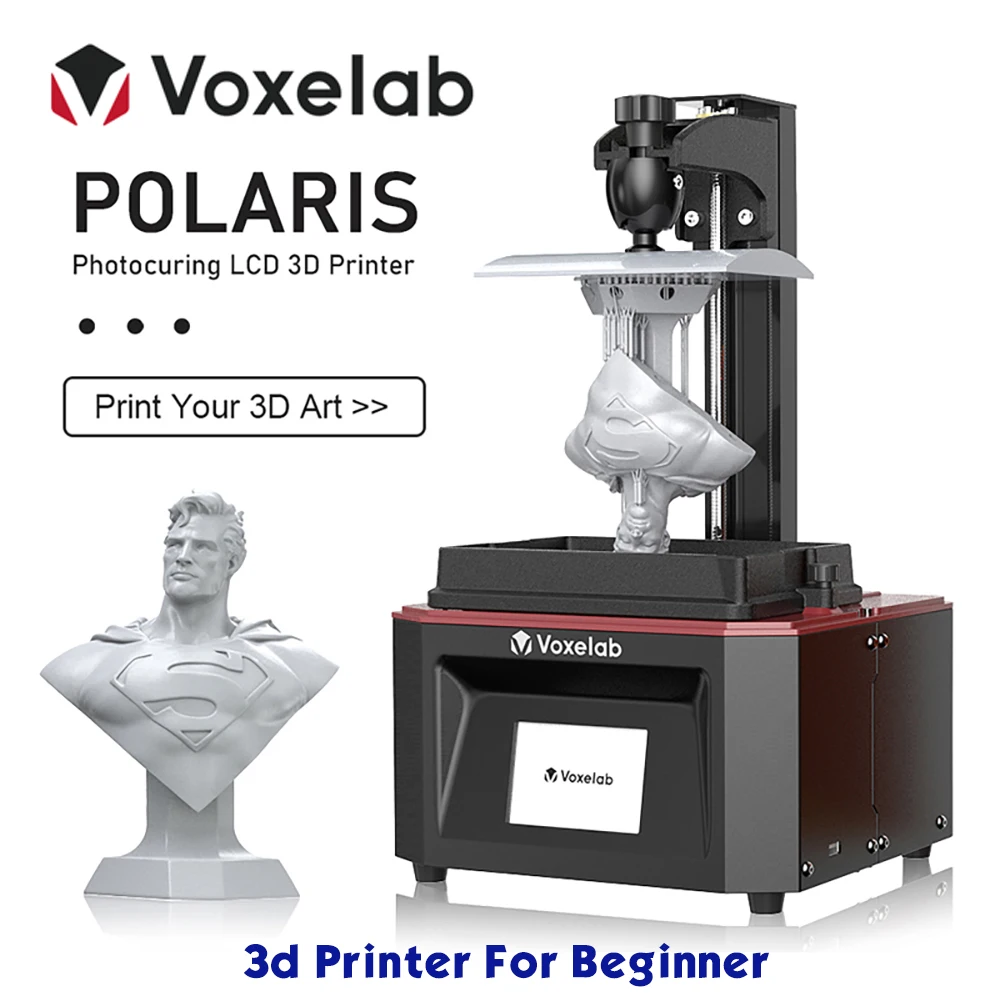 

Voxelab LCD 3d Printer for Beginner 5.5 Inch 2K Monoscreen Photosensitive Resin Printer High Precision Print Toy Children's Gift
