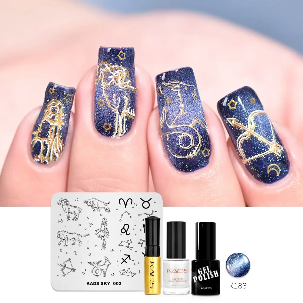 set 25 KADS Nail Art штампованные пластины природа Мода серии шаблоны для стемпинга рисунки для маникюра Лак для стемпинга трафарет для штамповки - Цвет: set 25