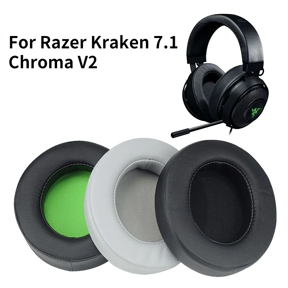 

New Earphone Ear Pads Cushion Cover Earpads Earmuffs For Razer Kraken 7.1 Chroma V2 USB Gaming Pro V2 Headphone