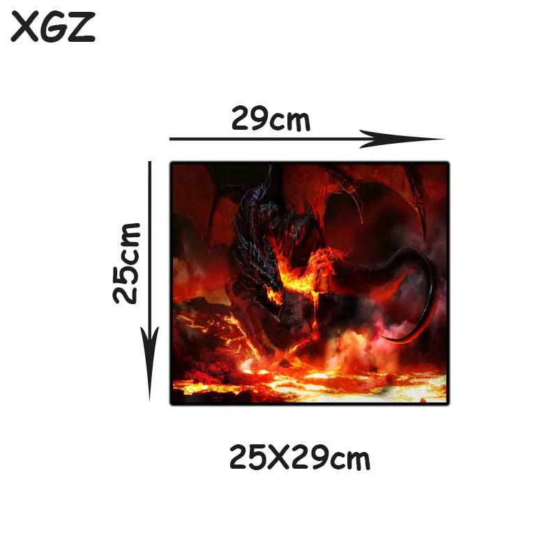 

XGZ mouse pad custom large mouse pad exquisite black lock animal magma dragon computer table mat anti slip for dota csgo gamer X
