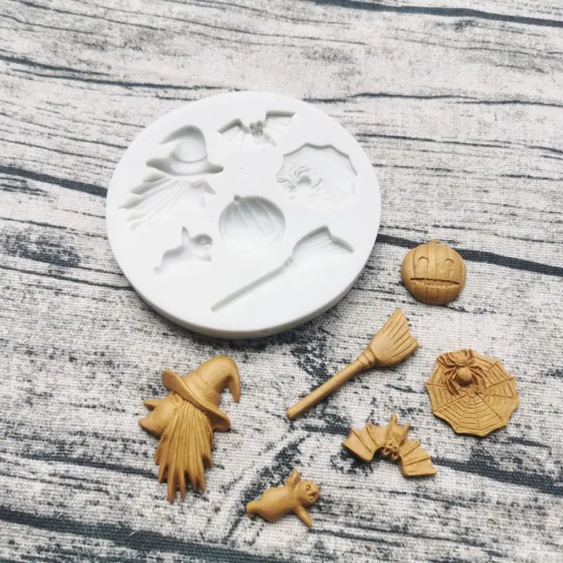 

Christmas Halloween Fondant Sugar Mold Chocolate Cake Dessert Decorative Diy Pastry Baking Tool Jelly Pudding