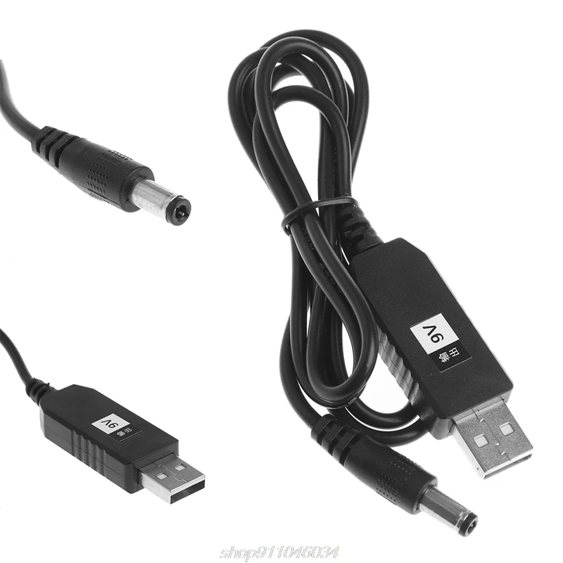 USB DC 5V To 9V 2 1x5 5mm Male Step Up конвертер адаптер кабель для маршрутизатора F05 21