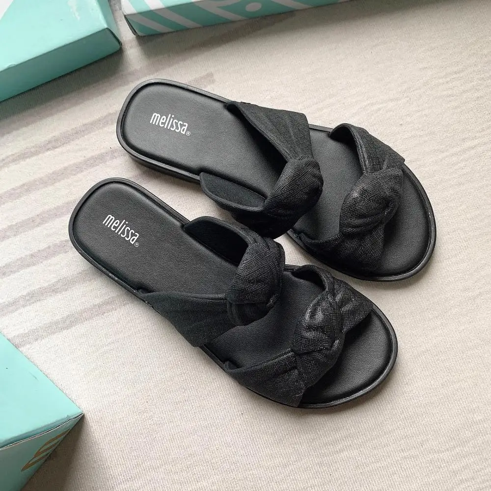 Женские сандалии на платформе Melissa желтые повседневные туфли с открытым носком