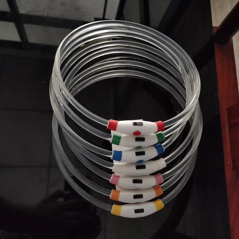 Светодиодный ошейник для собак с зарядкой через USB светящисветильник кошек