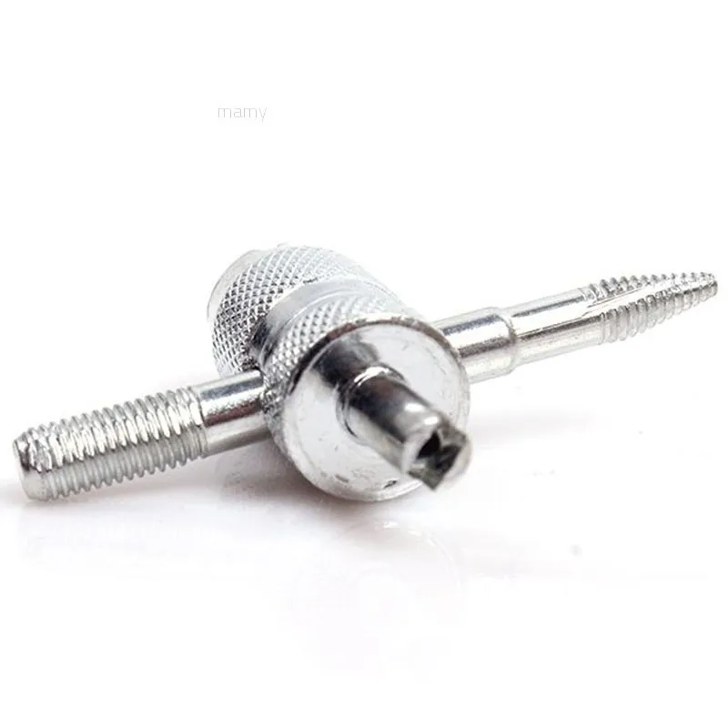 

Zinc Plated Tire Remover Tool 1.89 X 0.51 X 1.34inch Valve Core 4 Valve Stem Cores 4 Way