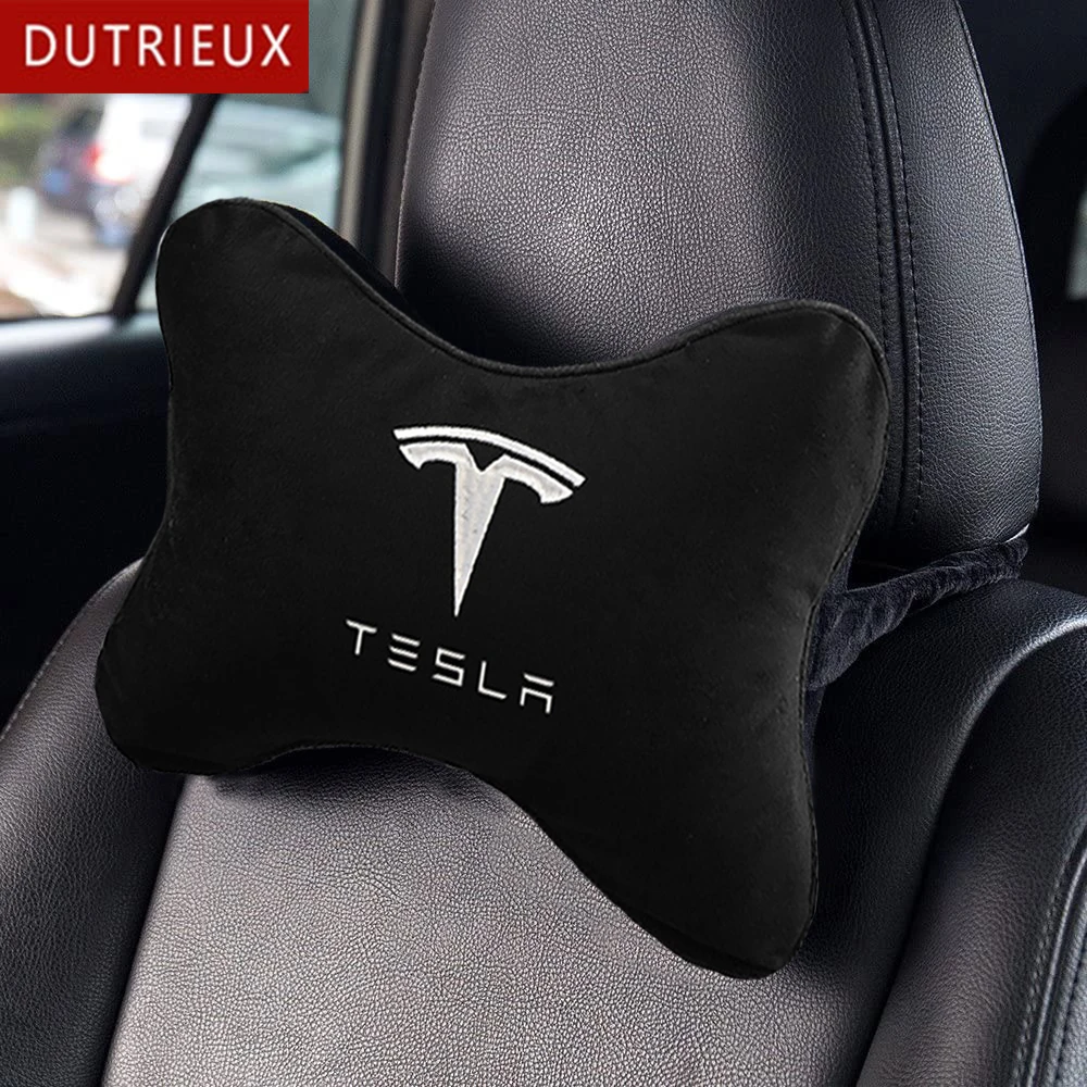 

Фланелевая защита для шеи на подголовник автомобиля tesla model3 S X с регулируемым ремешком, 2021