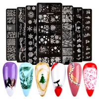 1pcs nail stamping plates flower leaf geometry animals image stamp templates manicure print stencil tools