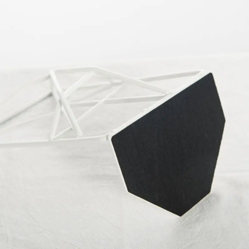 

2pcs Black/White Metal Iron Bookend Reading Book Support School Office Desktop Document Stand Holder Book Shelf C26