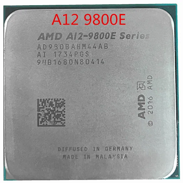 AMD A12-Series A12-9800E A12 9800E 3,1 ГГц Quad-Core Процессор процессор AD9800AHM44AB женский AM4 satmak A12 9800