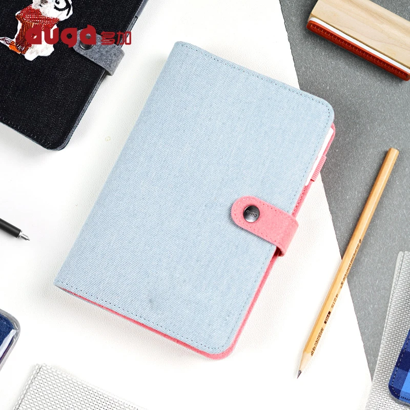 Блокнот из хлопчатобумажной ткани A5 чистый цветной блокнот для школы офиса