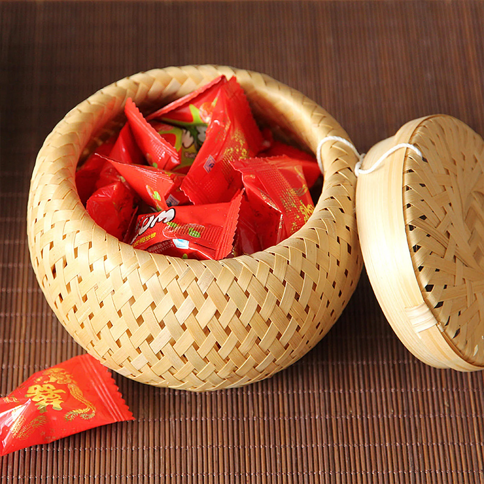 Бамбуковая корзина для овощей закусок отпариватель чая еды аксессуары мини