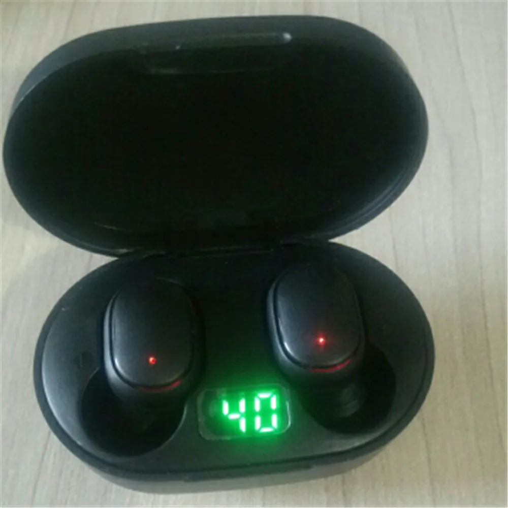 E6S наушники вкладыши TWS Bluetooth 5 0 Наушники Беспроводные светодиодный дисплей hi fi