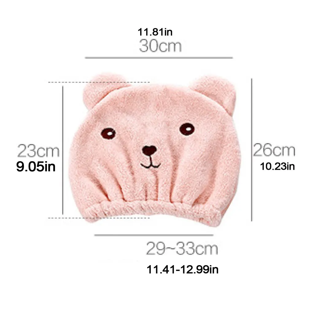 

New Good Hygroscopicity And Breathability Microfiber Hair Turban Quickly Dry Hair Hat Wrapped Towel Cap