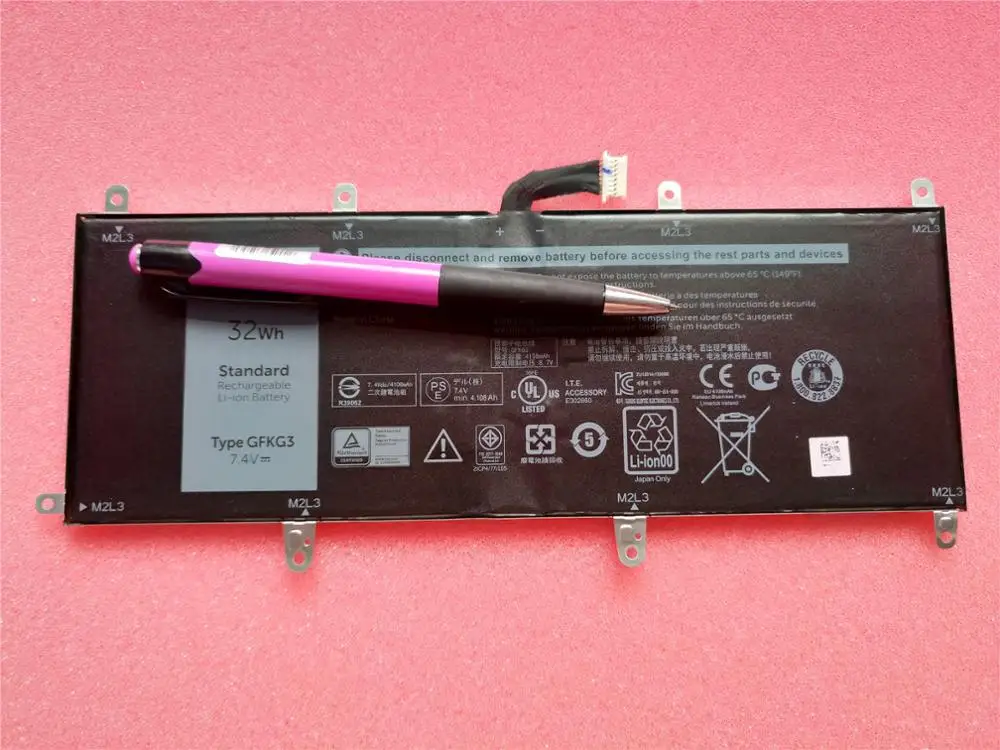 GFKG3 WH96V VN25R 32Wh Новая батарея для DELL Venue 10 Pro 5056|Батареи планшетов и резервное