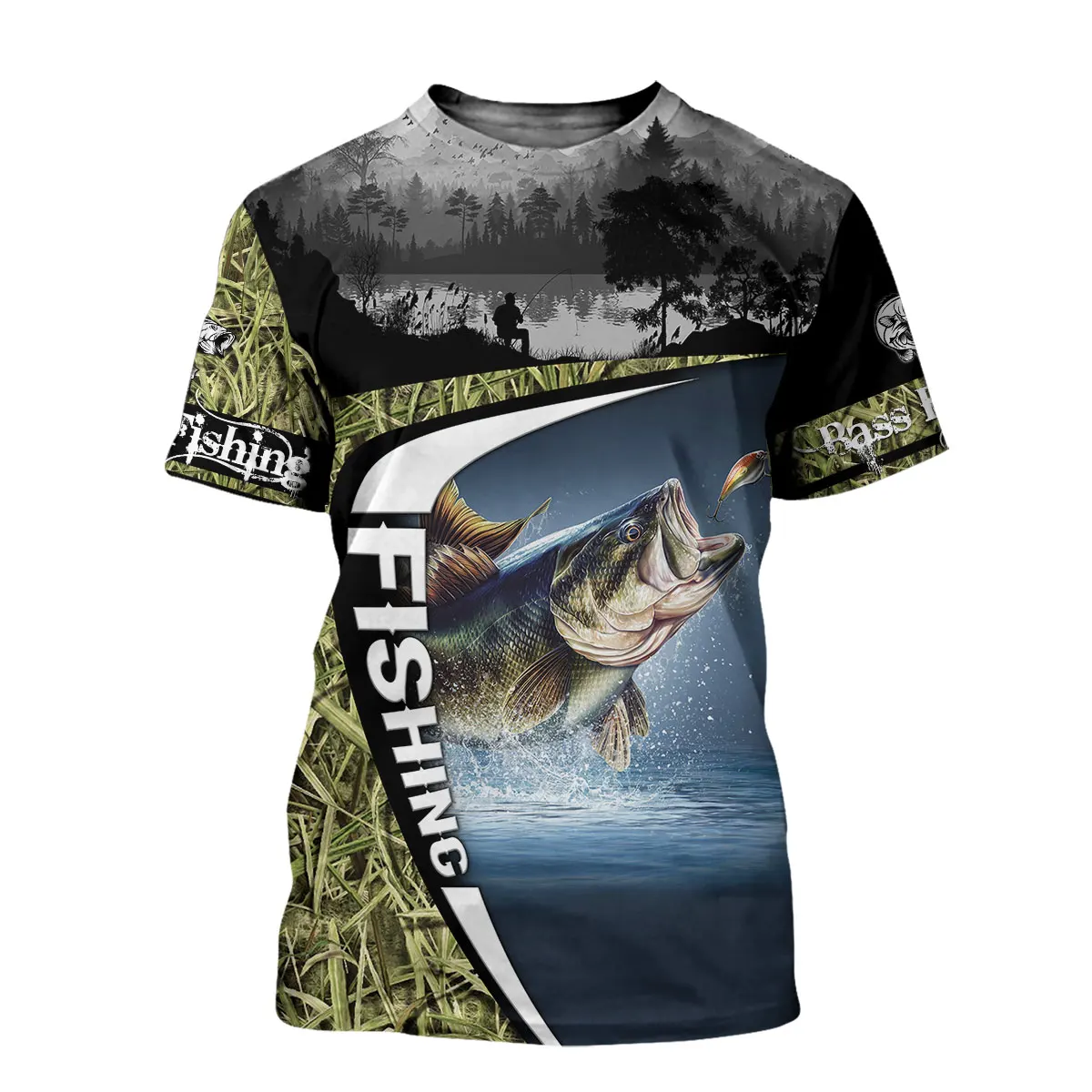 

Summer Cool Hipster Men t-shirt Beautiful Carp Fishing Camo 3D Printed Harajuku Short sleeve T shirt Unisex Casual tops TX202