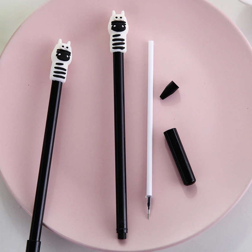 1 шт./лот обычная гелевая ручка в виде мультяшного хиппота Серия животных 0 5 мм