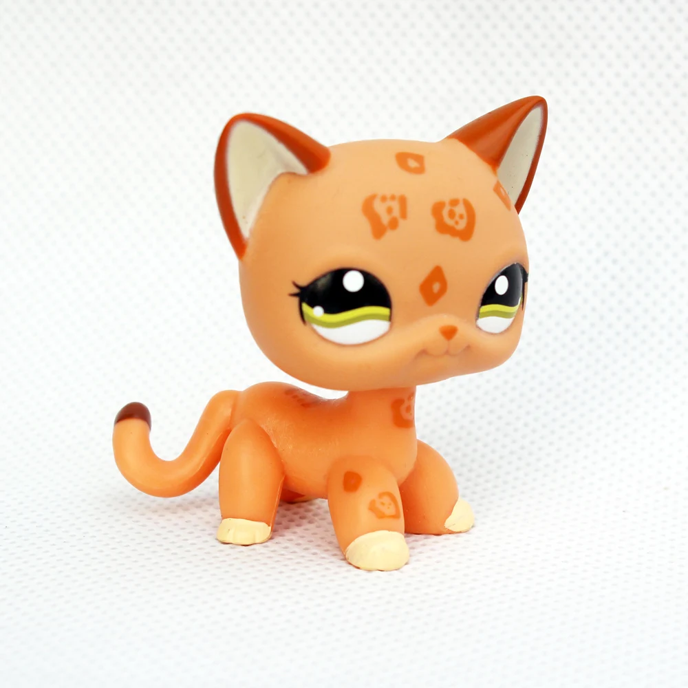 pet shop lps toys standing литл пет шоп игрушки лпс стоячки желтый пятнистый leopard cheetah kitty