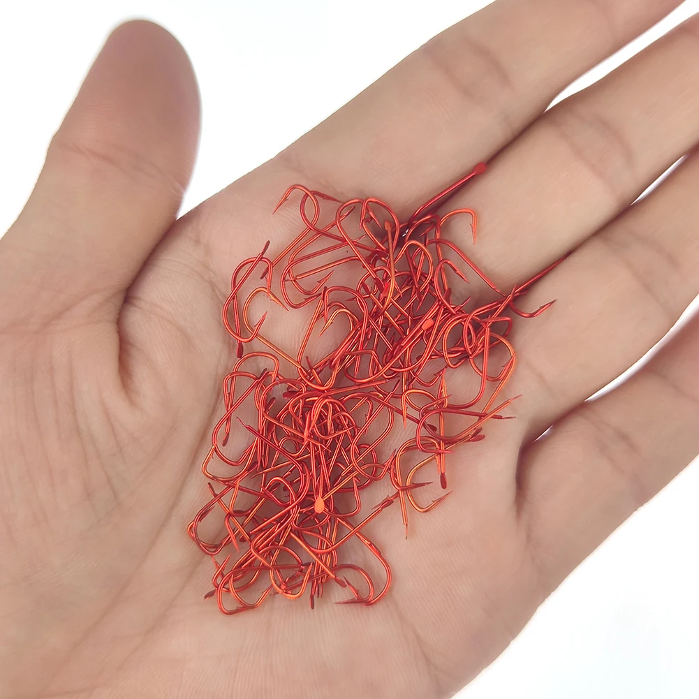 Рыболовные Крючки 100 шт. рыболовные крючки для живой приманки из