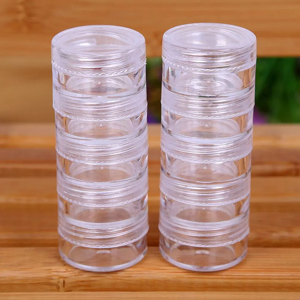 Вращающийся косметический Органайзер для магазина Qtip контейнер прозрачный