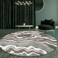 fashion modern green abstract curve bar living room bedroom hanging basket chair round floor mat carpetcustom size