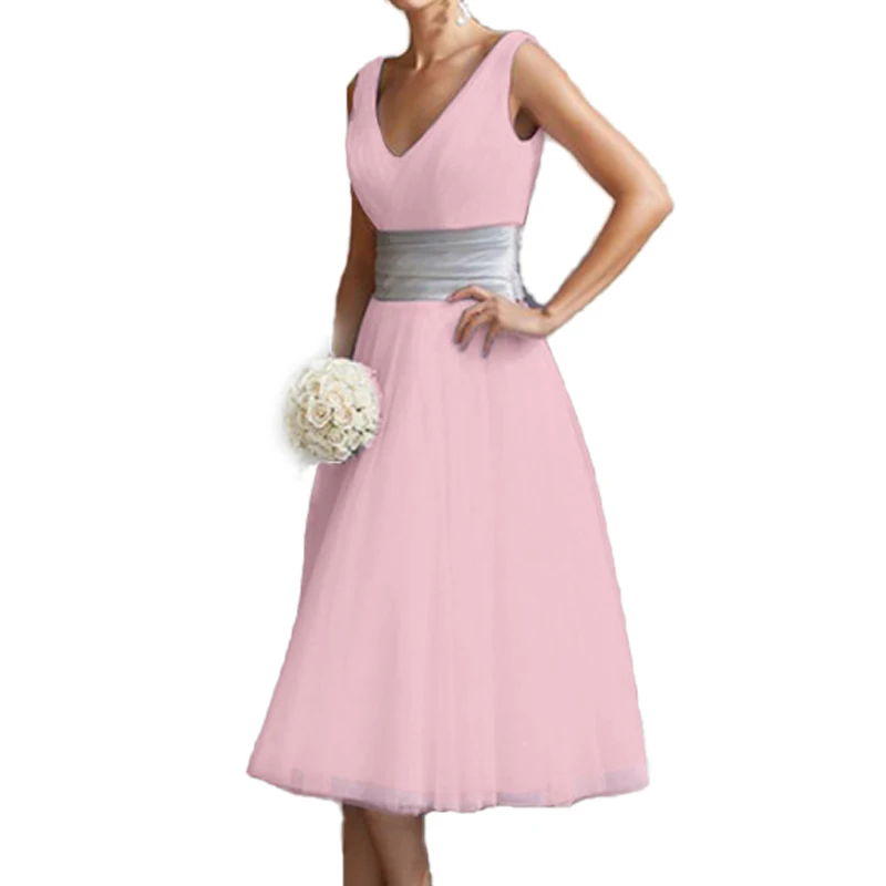 

Allukasa Elegant Sexy V Neck White Summer Dress Women Formal Wedding Long Party Casual Plus Slim Chiffon Ball Gown Pink White