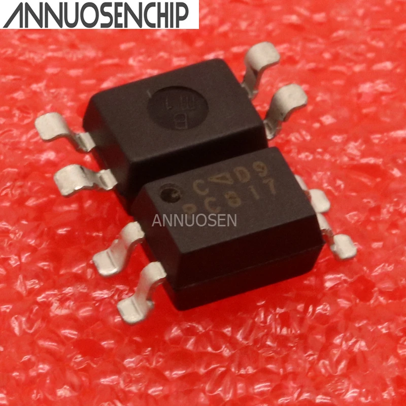 100 шт. PC817 PC817C EL817C FL817C ПК 817 лапками углублением SOP-4 SMD оптрон