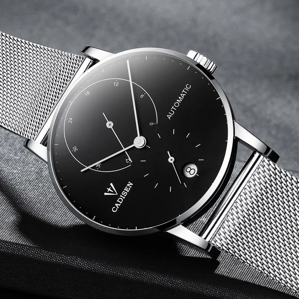 Мужские часы CADISEN 2018 Лучшие Роскошные брендовые автоматические механические