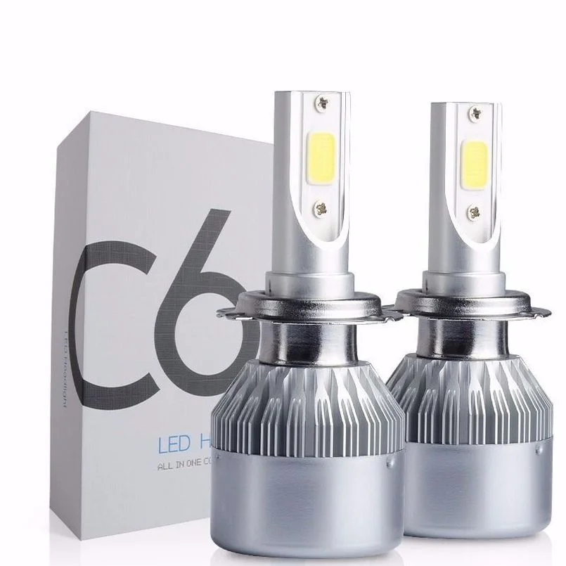 

2pcs 12V 7200LM H4 H7 Led Coche H7 Led Headlight Bulb H1 H13 H8 H9 H11 9005 HB3 9006 HB4 6000K 72W 12V 7200LM Auto Headlamps