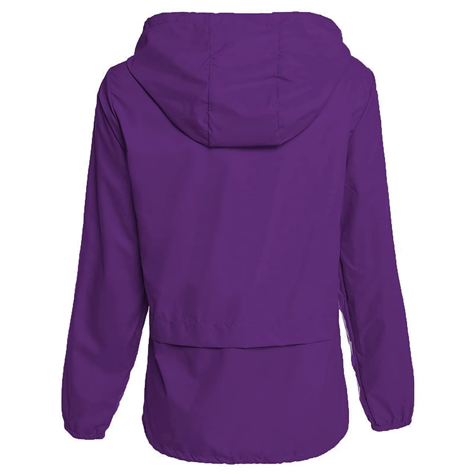 

2021 Women's Solid Lightweight Raincoat Waterproof Jacket Hooded Outdoor Hiking Jacket Windbreaker Rain Jackets Active Rainwear