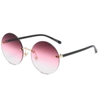 Круглые очки в стиле хип-хоп для мужчин и женщин, поляризационные солнцезащитные очки в круглой оправе с зеркальными линзами принца Китайской Республики 50277