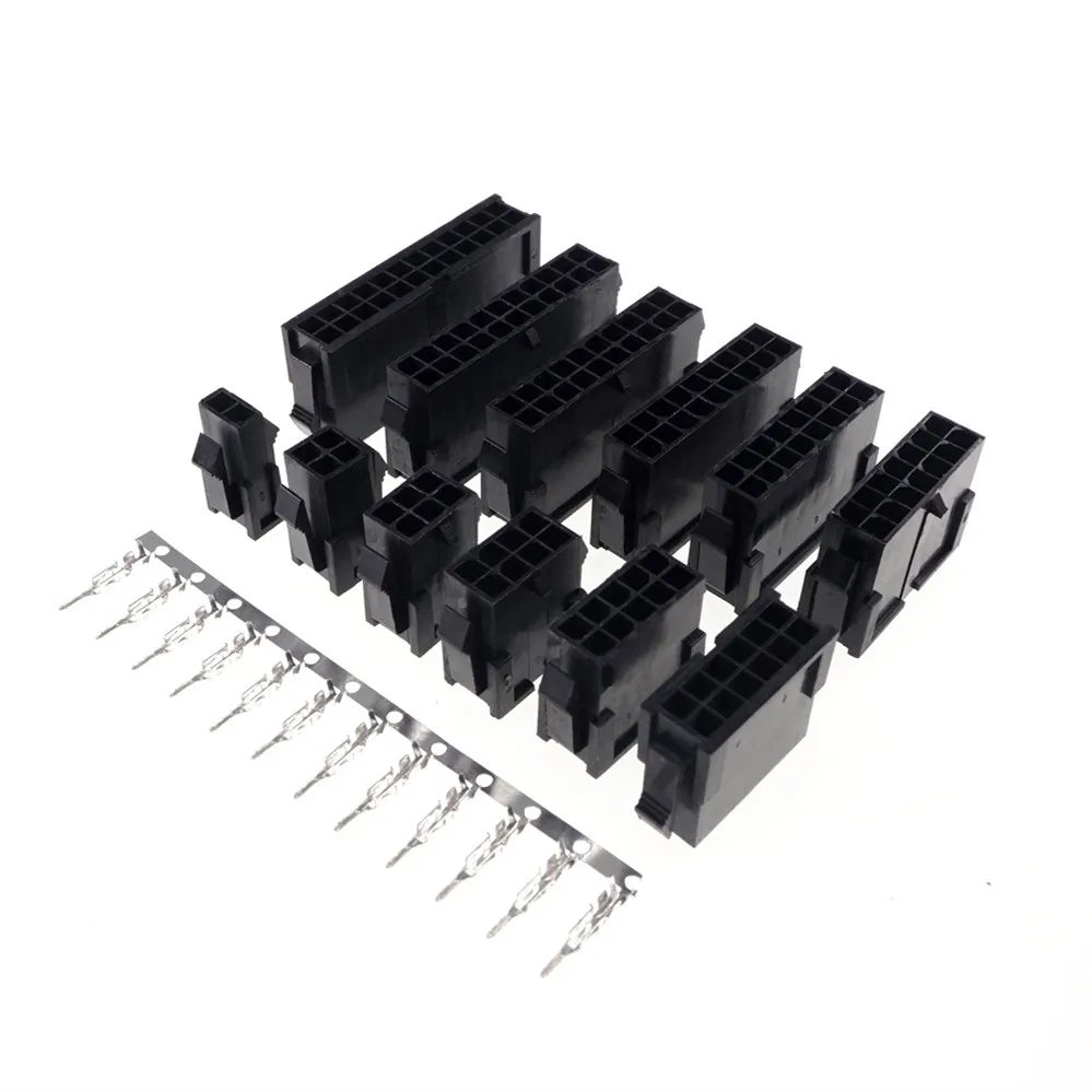 Разъем Micro-Fit 3 0 мм 2 шт. двухрядный корпус гнезда 2x1 2x2 2x3 2x4 Pin 4 6 8 10 12 14 16 18 20 22 24 P