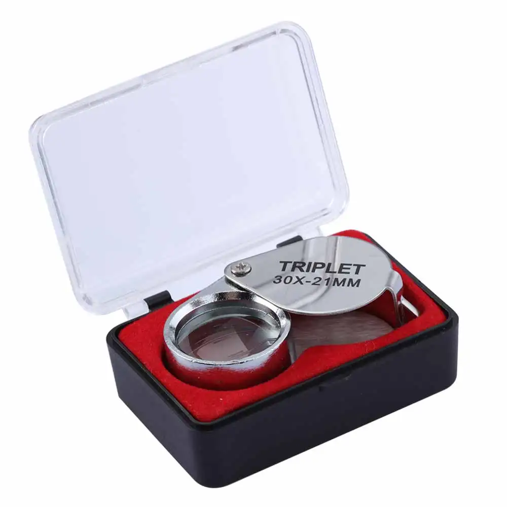 

30 X* 21 MM /20 X* 21 MM/10 X* 21 MM Inch Metal Jewelry Magnifying Glass