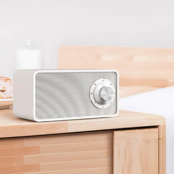 White Qi Беспроводная зарядка Bluetooth 5,0 ударный динамик звук белый шум динамик 10 Вт быстрая Беспроводная зарядка помощь сна динамик - Цвет: White