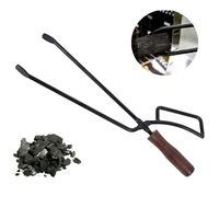 barbecue carbon clip ingenuity and ergonomics cooking tong salad charcoal clamp meat clip wood grabber bbq clamp kitchen tool