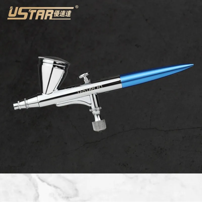 Аэрограф Ustar R1 с компрессором 0 3 мм краскопульт скорости для модели Gundam хобби
