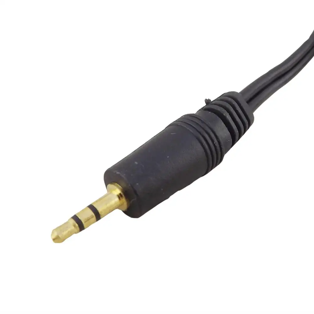1x1 8 м/6 футов 3 5 мм штекер стерео 2 RCA phono Аудио Видео AV адаптер позолоченный