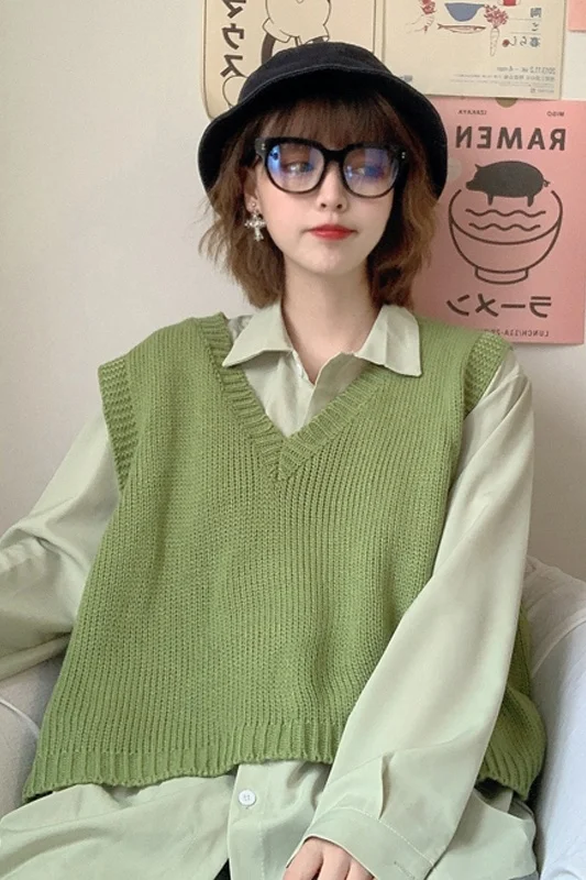 Новинка 2021 зеленый ленивый свитер жилет модный супертеплый для женщин |