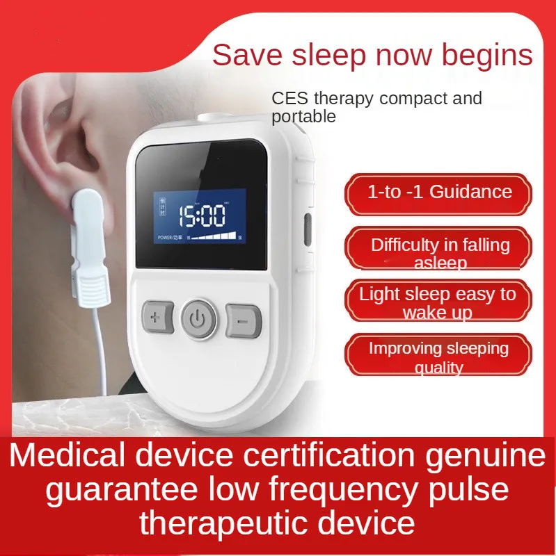 

New rechargeable insomnia anxiety depression CES treatment instrument Alpha-Stim electronic equipment sleep aids English operati