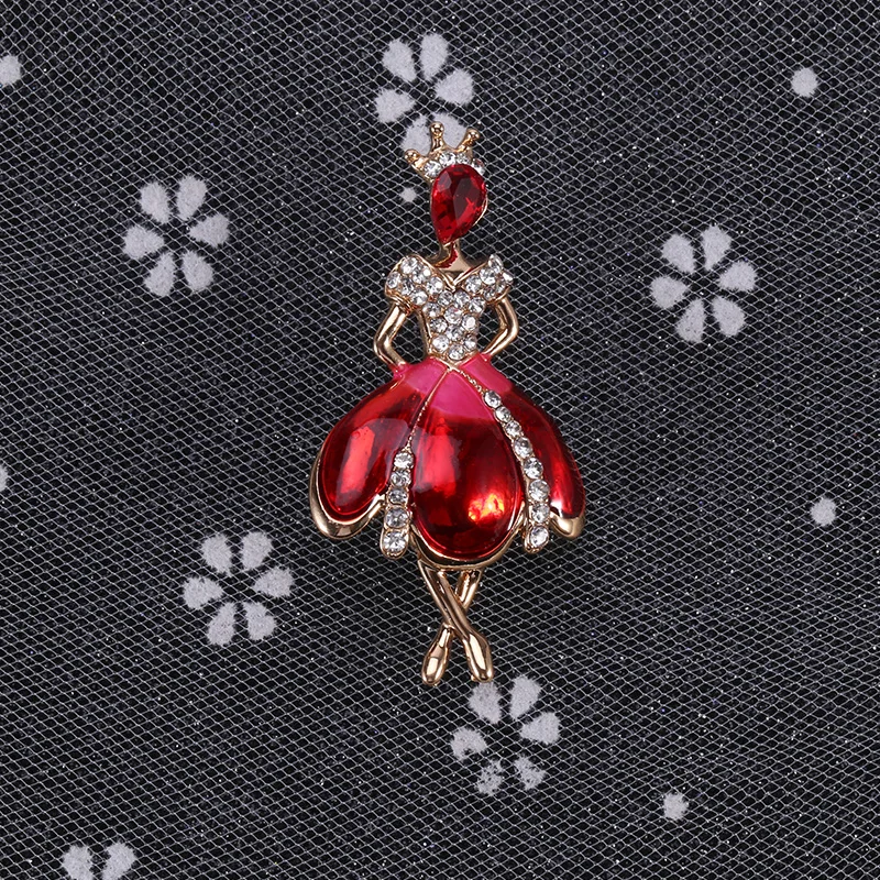 Женская Брошь в виде балетной юбки брошь балерины для гимнастики штифты